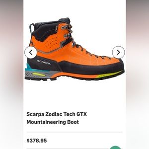 Scarpa Zodiac GTX S17 Men’s Hiking/mountaineering Boot - Size 46.5